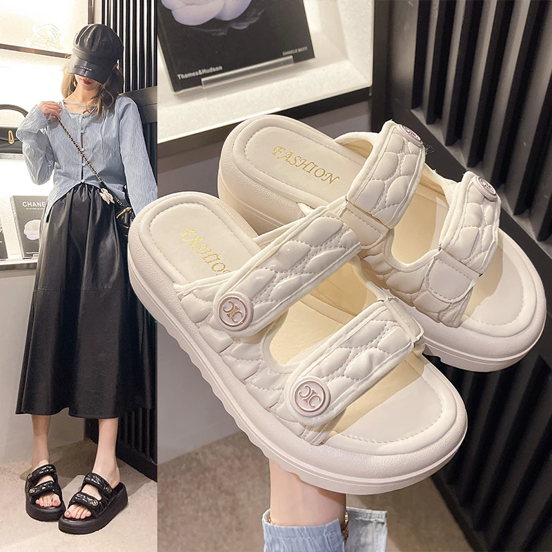 

Женские летние сандалии в римском стиле, туфли с открытым носком, богемные удобные пляжные сандалии с открытым носком, новинка 2023