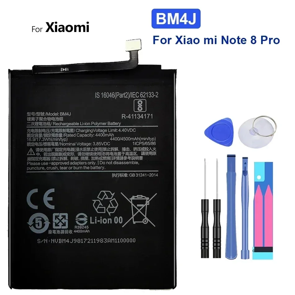 Сменный аккумулятор для мобильного телефона Xiaomi Redmi Hongmi MI Note 2 3 4 4X 5A 5X 6 7 8 8T 9 9S 9T 10 10X