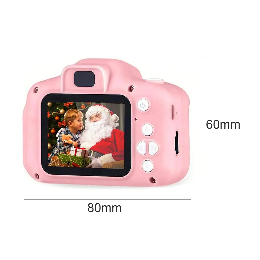 

Children's mini digital camera, double lens, 2-inch touch screen, photography accessories, birthday gift toys, 32 GB TF card,