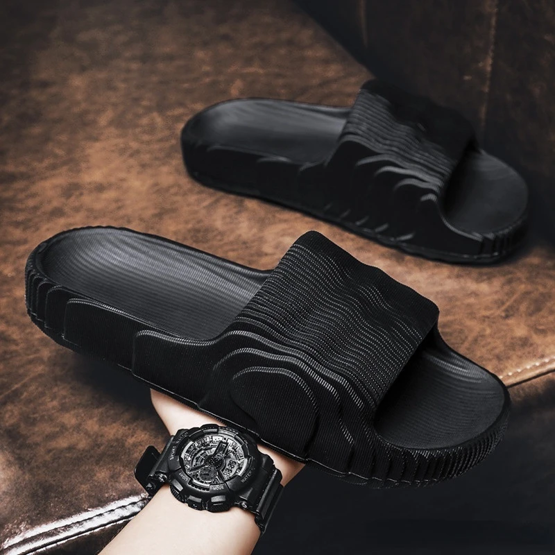 Women's Bathroom Shoes EVA Summer Thick Platform Sandals Home Indoor Non-slip Men's and Women's Slippers Outdoor Beach Flip-flop