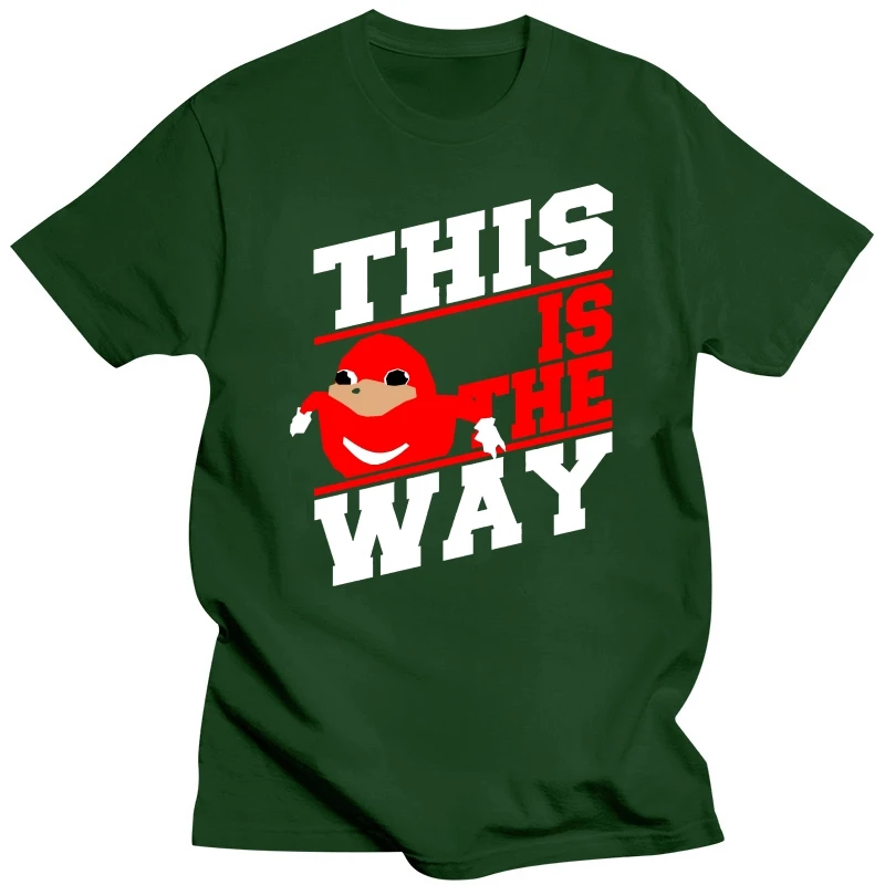 Ugandan Knuckles This Is The Way Мужская черная футболка футболки одежда