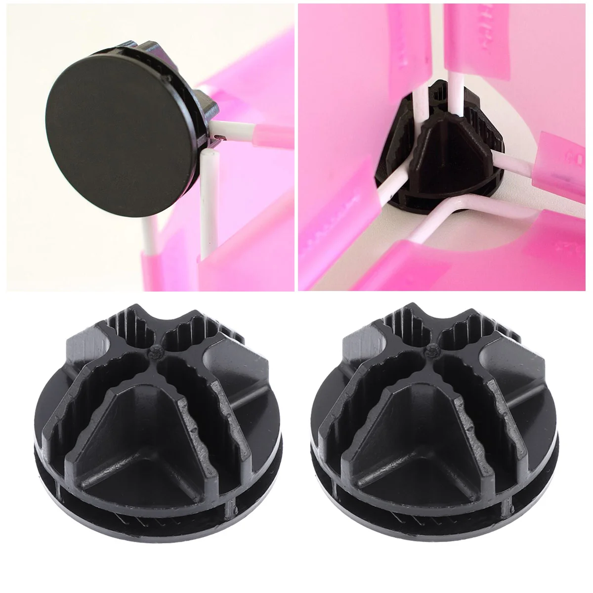 

50 Pcs Plastic Cube Connector Shelf Storage Rack Cupboard Shelf Shelf Cabinet Wire Cube Connector Bling Accessories