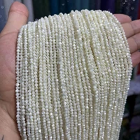 234mm white shell faceted round natural stone loose spacer beads for jewelry making diy bracelet necklace 15%e2%80%9d wholesale