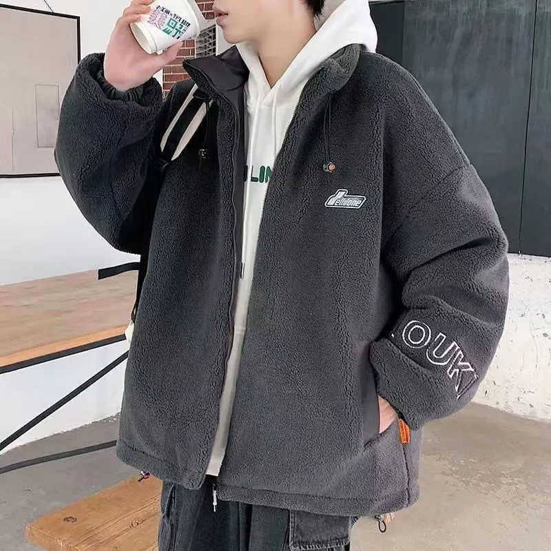 Модное мужское пальто на молнии из овечьей шерсти съемная Волшебная Мужская