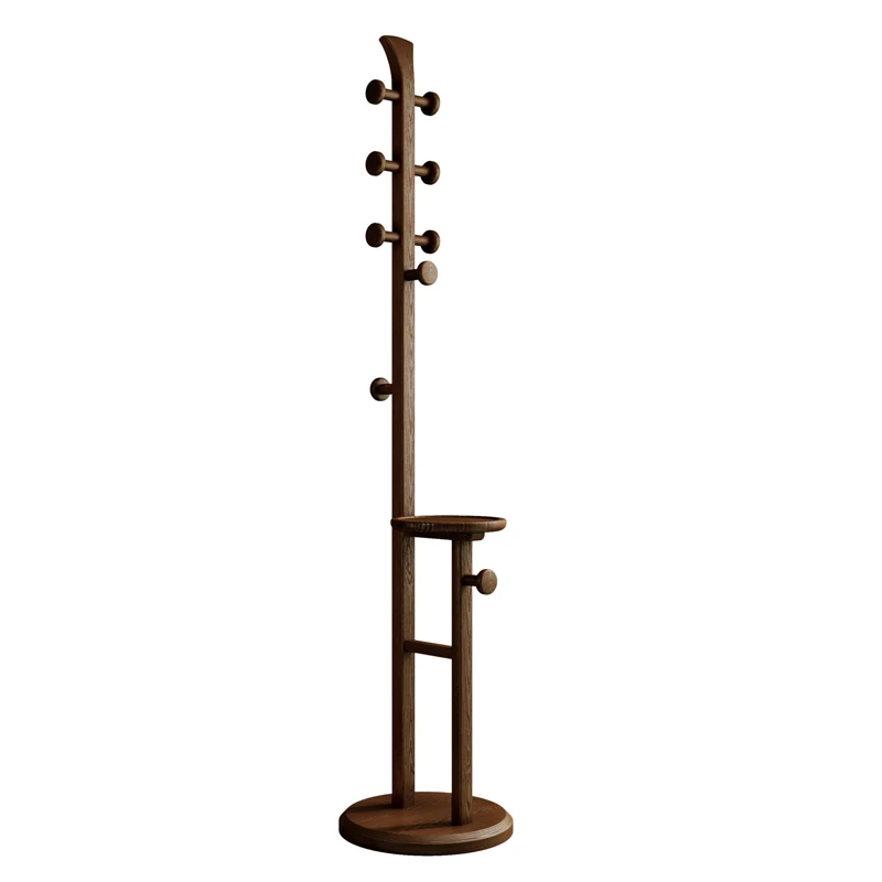 

Modern Rectable Floor Coat Rack Portable Cornere Place Saving Wooden Clothes Rack Decorative Mobile Para Casa Home Furniture