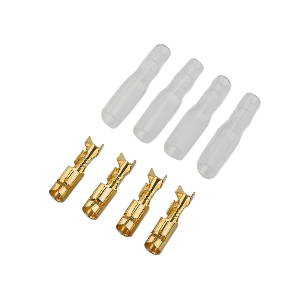 

200pcs 3.9mm Male Female Bullet Motorcycle Connector Terminals Socket With Insulator Sleeve Cover Electrical Wire Connector