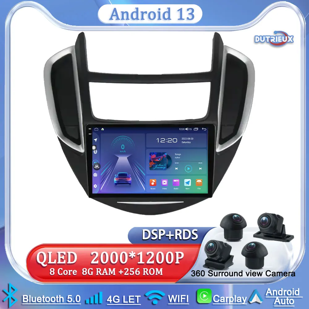 

Android 13 For Chevrolet Trax Tracker 2013 - 2017 Autoradio Multimedia Touch Screen Stereo Radio Video Player Car GPS Navigation