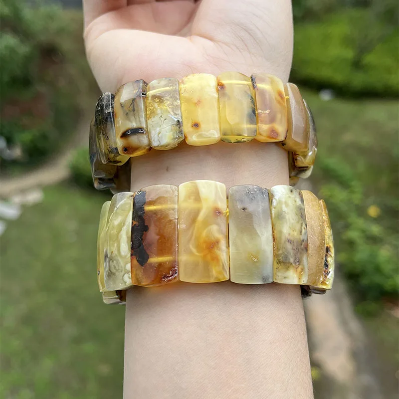 Браслет и браслет из натурального янтаря