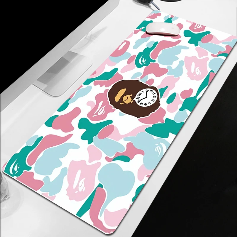 

Xxl игровой коврик для мыши, аксессуары для Bape, большая прокладка, игровой настольный протектор для клавиатуры, коврик для мыши, коврик для мыши, клавиатуры, компьютера