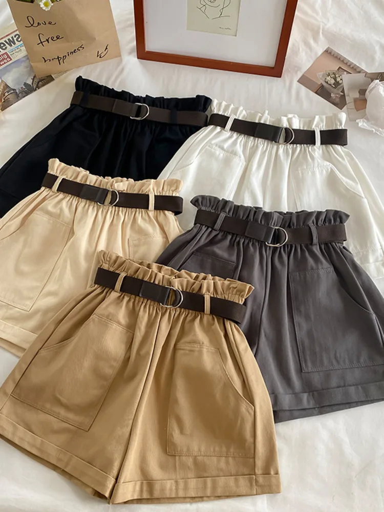 

Брюки женские повседневные трапециевидные, элегантные модные спортивные штаны с высокой эластичной талией в стиле Харадзюку, новая летняя одежда