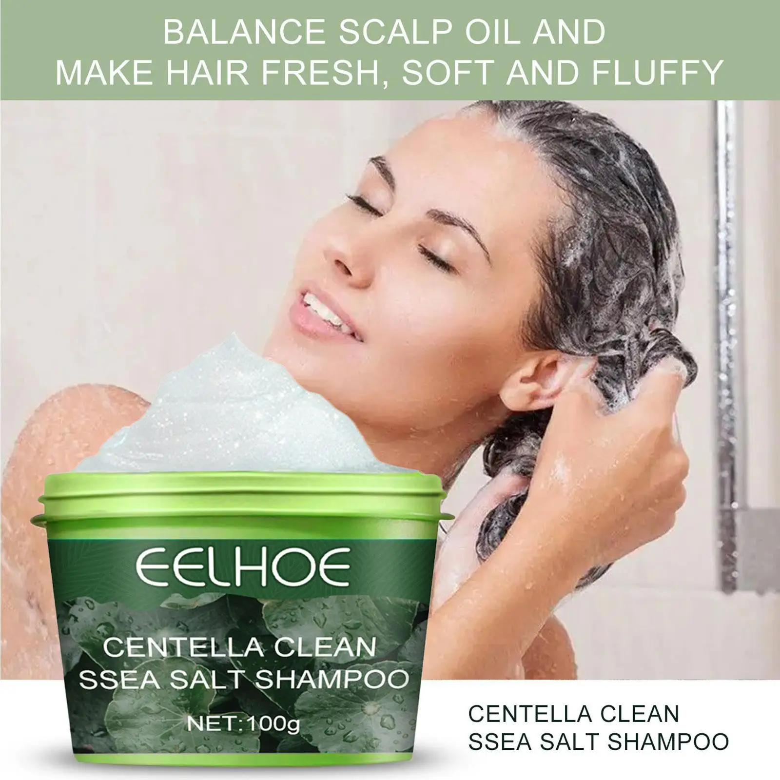 

1Pcs Natural Hair Treatment Scrub Scalp Exfoliating Treatment Sea Salt Shampoo Hair Treatment Sea Salt Shampoo
