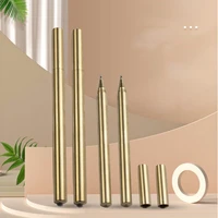 brass ballpoint pen retro brass business pen heavy duty golden pen stationery for edc pocket carry fathers days gifts supplies