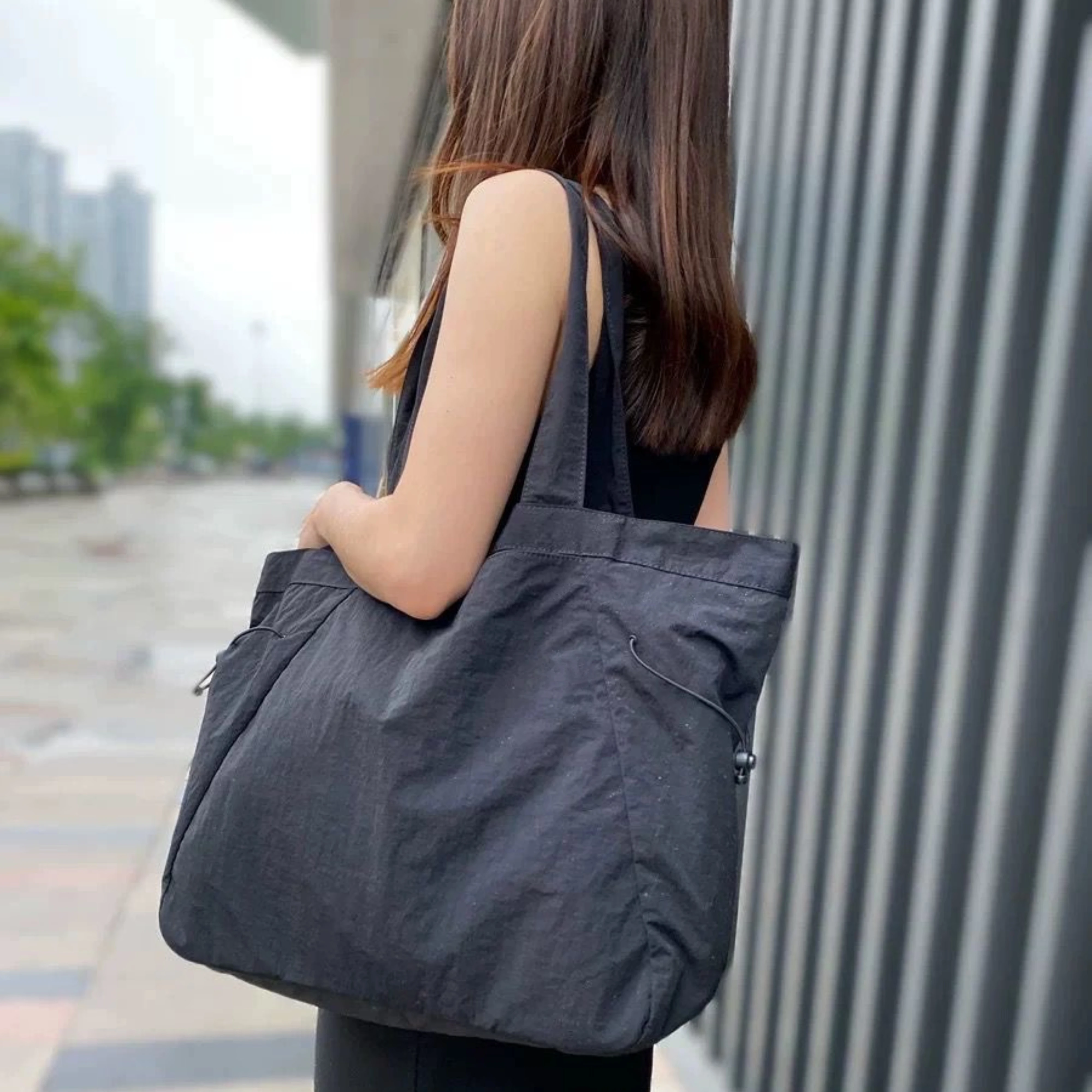 NWT Luluwomen Side-Cinch Shopper Bag 18L Large Capacity Commuting Shoulder Bag Tote Bag Waterproof Fabric Sports Fitness Bag