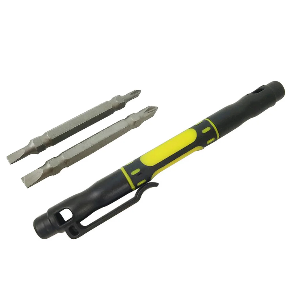 

Durable Precision Hand Tools Alloy Screwdriver Pocket Pen Style Bits 4 In 1 Mini