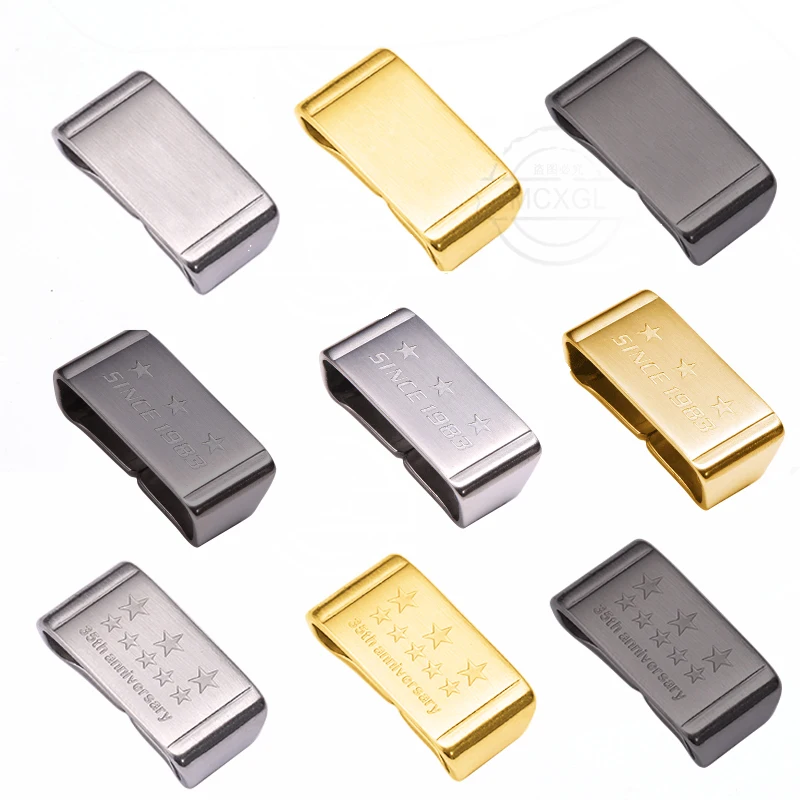 Watch Band Stainless Steel Metal Ring Strap Keeper Holder Loop Bezel Buckle 18mm 20mm 22mm 24mm Fixing Ring Watch Accessorie