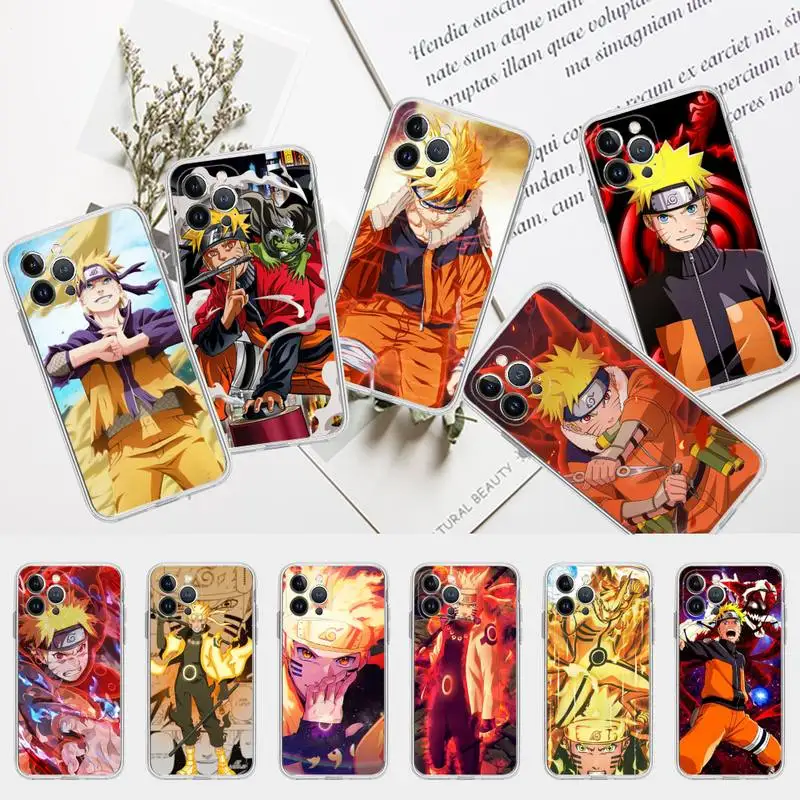 

BANDAI Naruto Uzumaki Phone Case for iPhone 13 12 mini 11 pro Xs max Xr X 8 7 6 6s Plus 5s cover