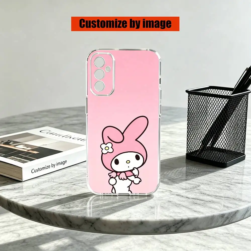 Фото Прозрачный силиконовый мягкий чехол для телефона Samsung A10, 12, 20, 21S, 30, 31, 40, 50, 51, 52, 70, 71 с рисунком My Melody №2