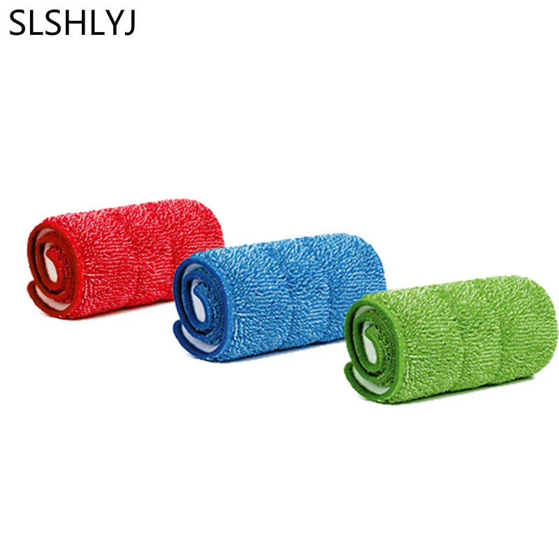 

SLSHLYJ 3PCS/set Fiber Spray Mop Head Floor cleaning cloth Paste The Mop To Replace Cloth Household Cleaning Mop Accessories