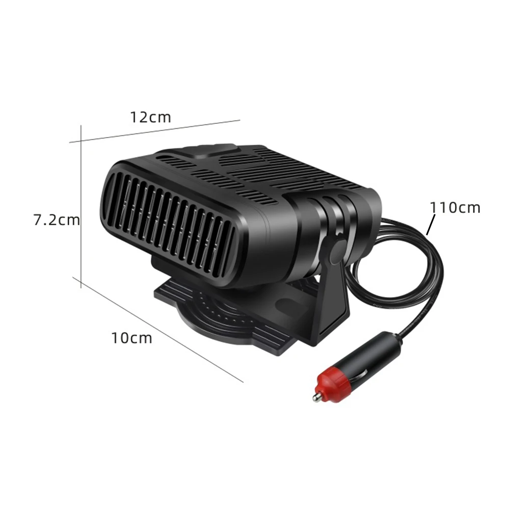 

Heating Fan Car Heater Demister Heating Portable Universal Windshield Defogging 12V 24V 4 IN 1 Cooling Defroster