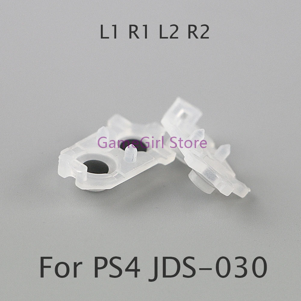 Фото 10 шт. для контроллера PlayStation 4 PS4 JDS-030 JDM-030 L1 R1 L2 R2, кнопка, силиконовая проводящая резиновая накладка №1
