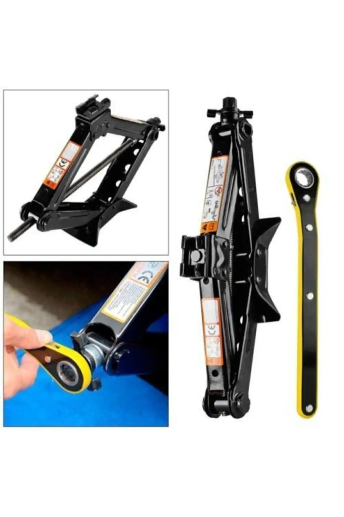 Автомобильный подъемник Auto Jack 1 5 тонн ножничный трещотка Авто домкрат перчатки