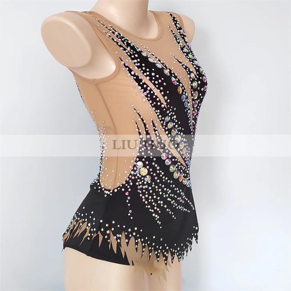 Трико LIUHUO для ритмической гимнастики индивидуальный костюм взрослых и женщин