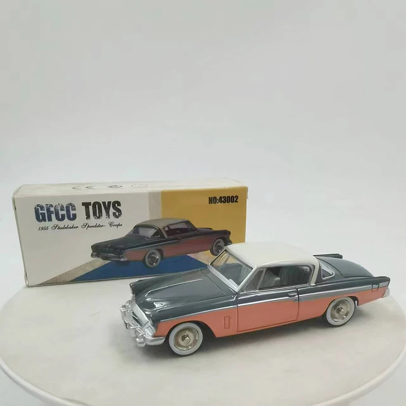 Модель классического автомобиля Studebaker Coupe 12,5, 1955 см, металлическая, литой под давлением, игрушечный автомобиль, для взрослых, коллекционный подарок, 43002