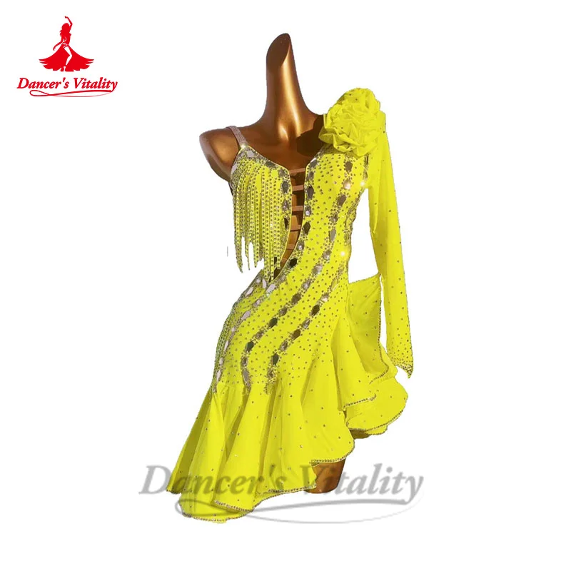 Платье для латиноамериканских танцев женщин старшего возраста AB Stones Rumba Chacha Tango