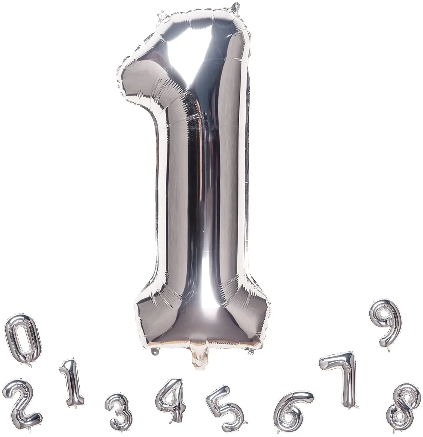 32inch Silver Number Balloon Birthday Wedding Party Supplies Decorations Foil Balloons Kid Boy Toy Baby Shower Foil Balloons