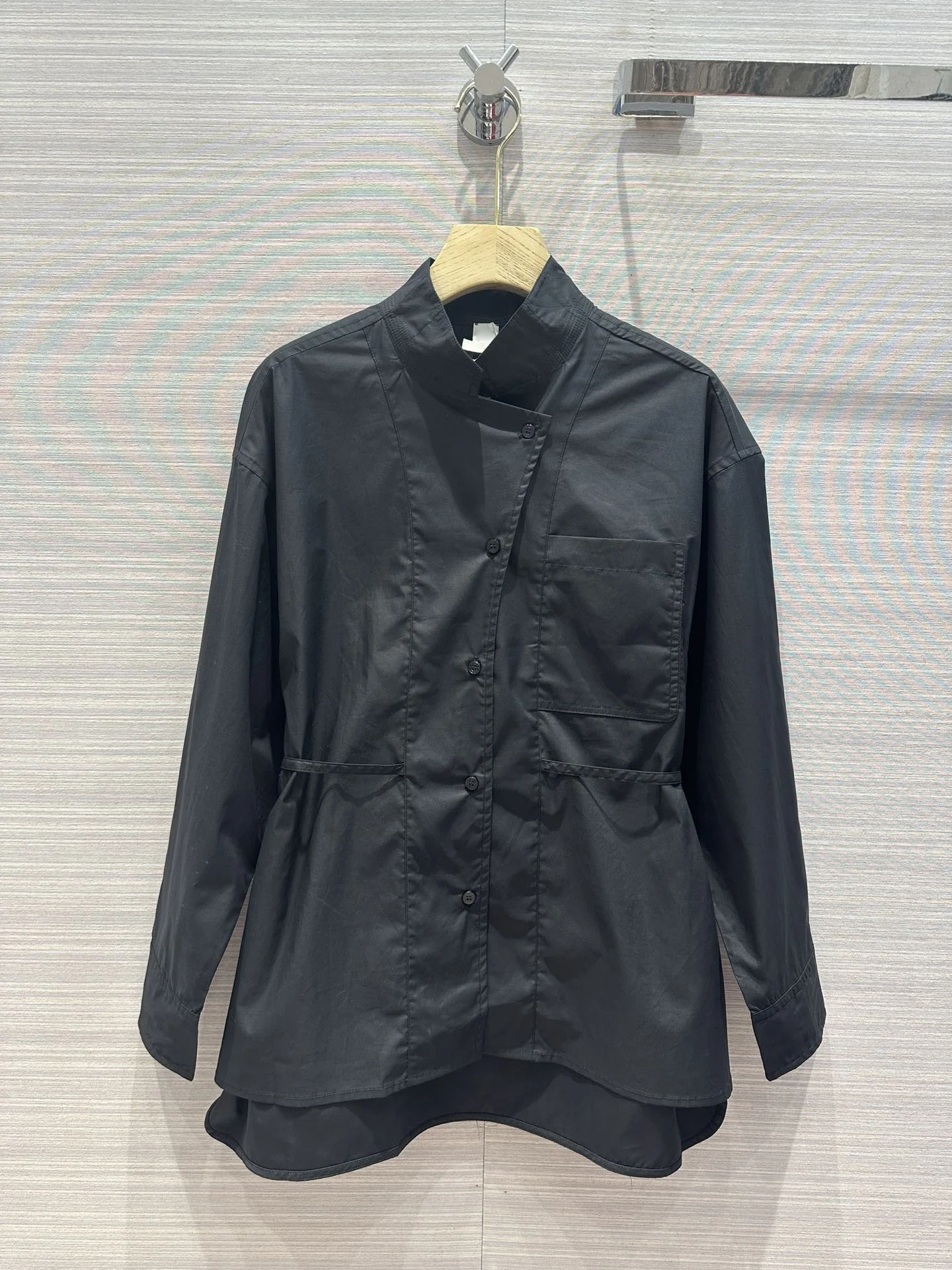 

2023Long shirt dress, loose drop cuff cut design concept simple atmosphere