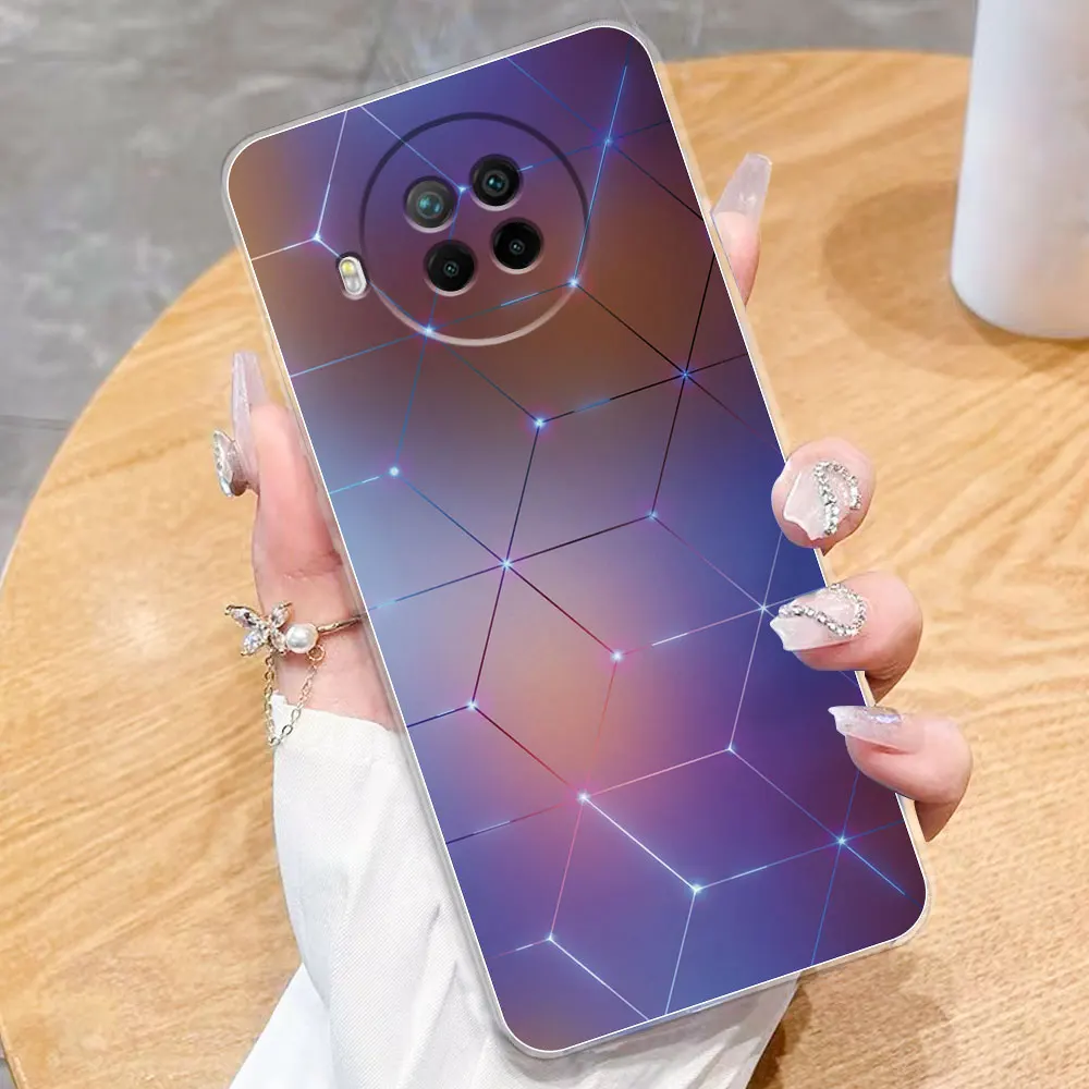 Чехол для Xiaomi Mi 10T Lite чехол Mi10T силиконовая прозрачная задняя крышка с мультяшным