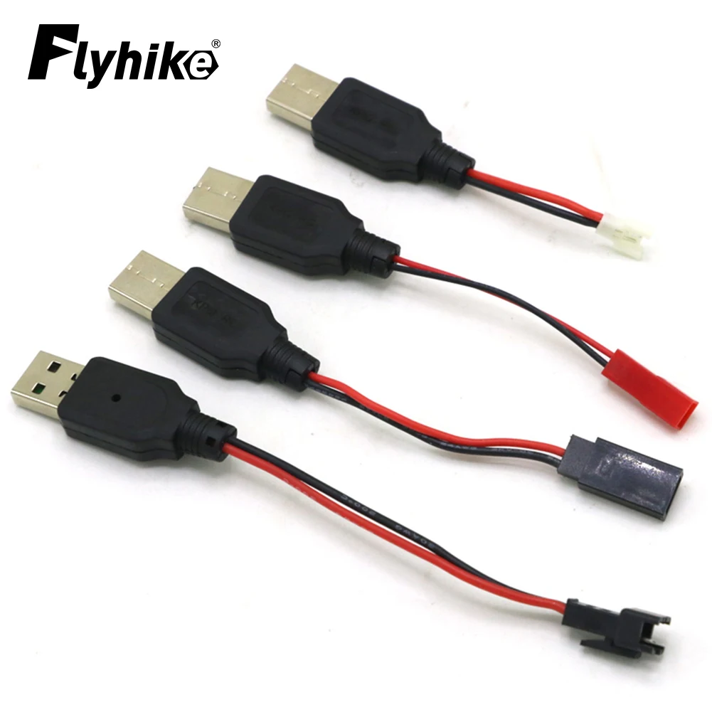 RC USB Зарядное устройство для литиевых батарей 3,7 В JST / SM / Futaba разъемный кабель от USB до 3Rc