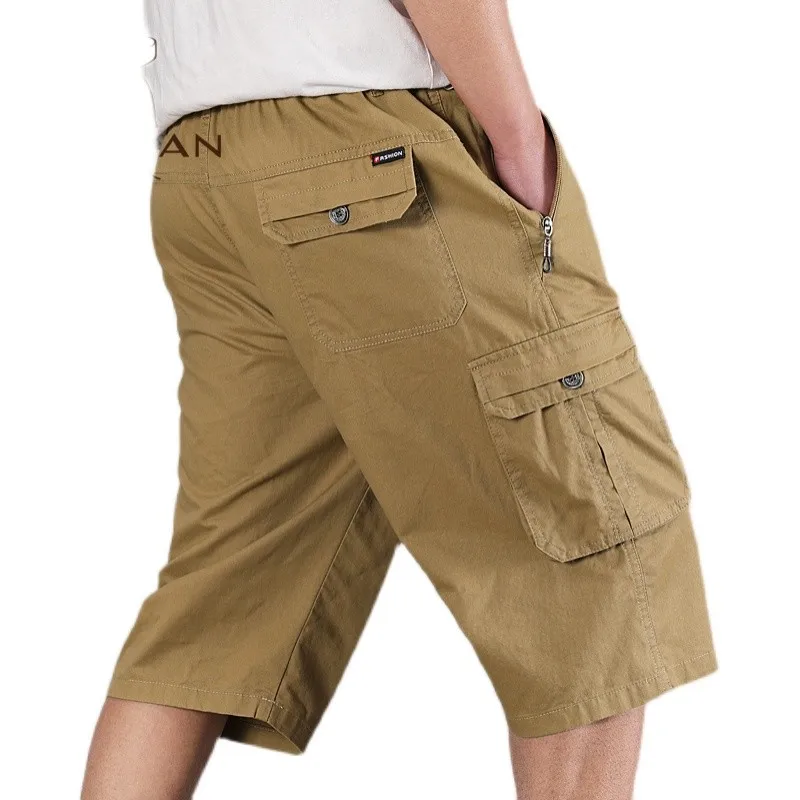 

Summer Mens Clothing Cargo Shorts Soft Loose Pants Casual Joggers Drawstring Streetwear Gym Beach Sports Shorts