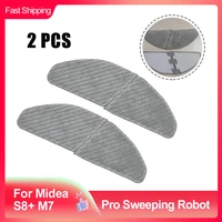 for midea s8 m7 pro sweeping robot polyester swipe wipe mop cloth pads 2pc original mop cloth spare parts for midea