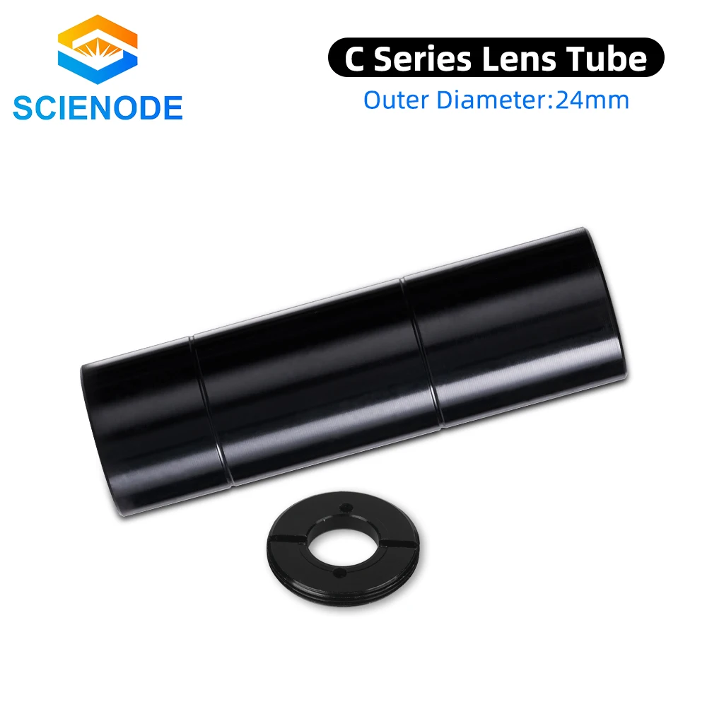

Scienode C Series CO2 Laser Lens Tube O.D.24mm for Dia.20mm FL50.8/63.5/101.6mm Lens CO2 Laser Cutting Engraving Machine