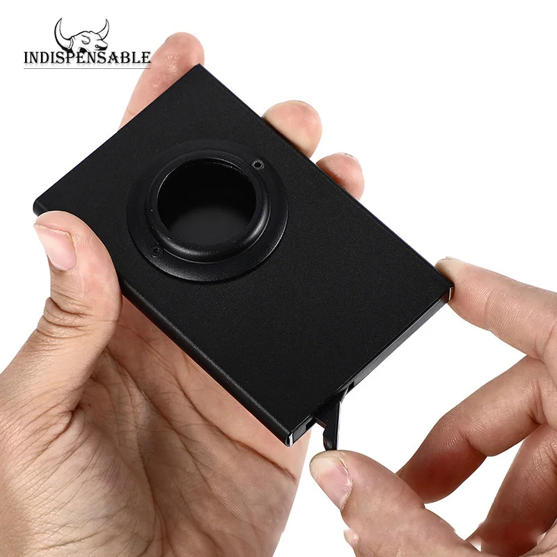 WIth Airtag ID Credit Card Box Slim Aluminum Wallet Pocket Case Bank RFID Card Holder Storage Organization Automatic Pop Up