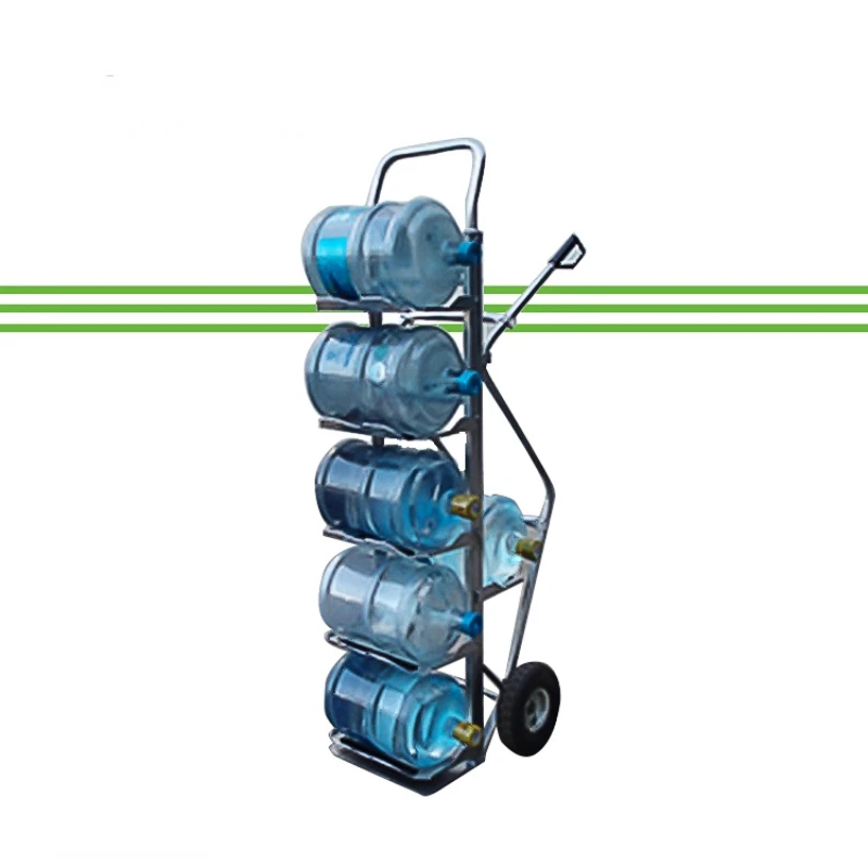 

High Steel Foldable Trolleys for 5 Gallon Bottled Water Hand Carts