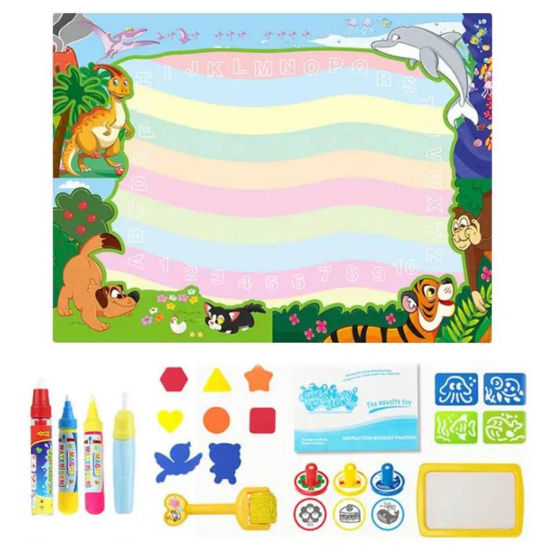

Magic Water Drawing Mat Kids Painting Writing Learning Coloring Pad Aqua Magic Painting Mat Painting Board Writing Mat Christmas