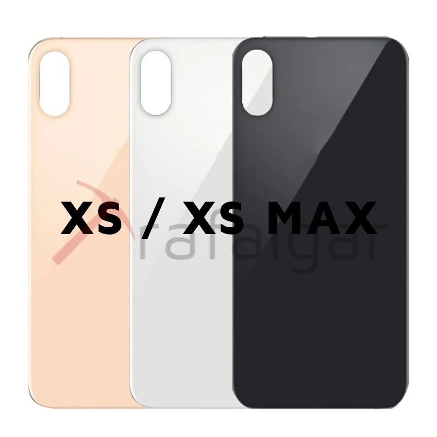 Без логотипа для iPhone X XR XS MAX задняя крышка батарейного отсека стеклянная панель