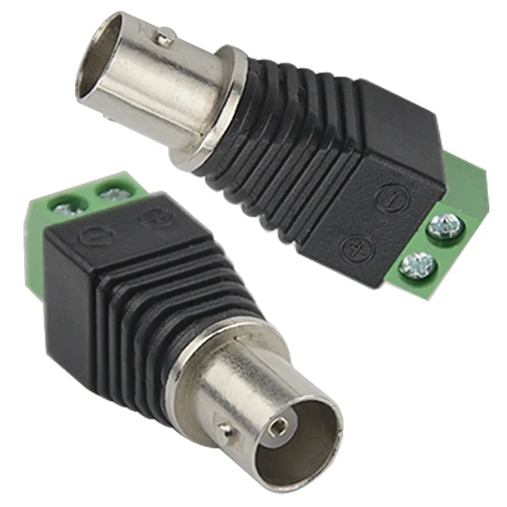 

Коннекторы BNC мама 10 шт., коаксиальные/Cat5/Cat6 кабели для AHD/CVI/TVI систем видеонаблюдения