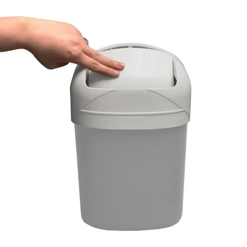 

Cabinet Mount Trash Can | 13" (T) x 8.5" (W) x 5" (D) | 5-Quart, Gray (43963)