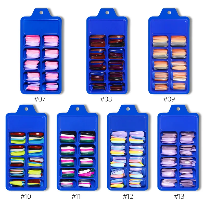 Многоразовые искусственные ногти с блестящим эффектом, гелевое покрытие, розового цвета, квадратной формы, короткие, дамские ногти для маникюра, наклейки с искусством. Оптовая продажа.