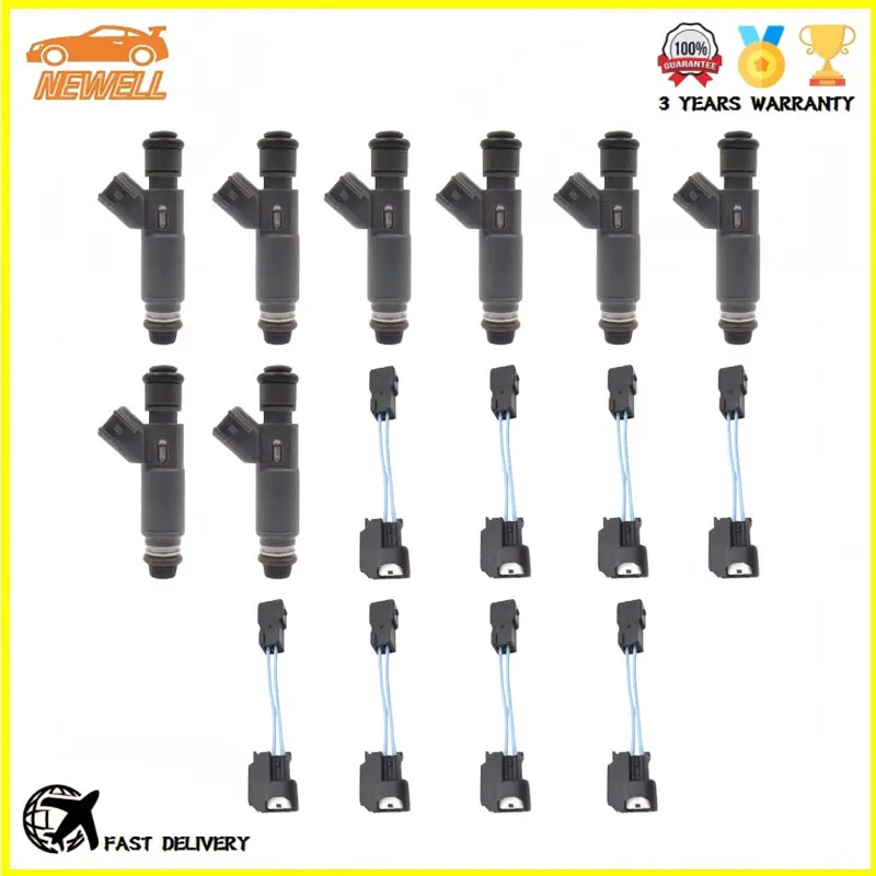 Фото 8 шт. топливных форсунок 2F1E-A7A 2F1E-9F593-A7A для DODGE & JEEP B1500 B2500 B3500 GRAND CHEROKEE 5.2L 5.9L 53030778AB RL030778AB №1
