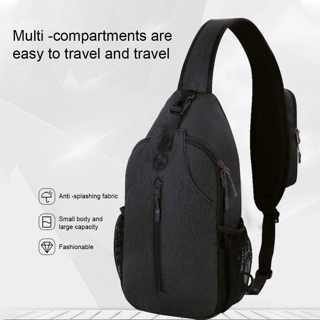 

Sports Chest Bag Versatile And Trendy Go-To Bag For Sports And Workouts Polyester Fabric Is Soft And Comfortable Navy Blue