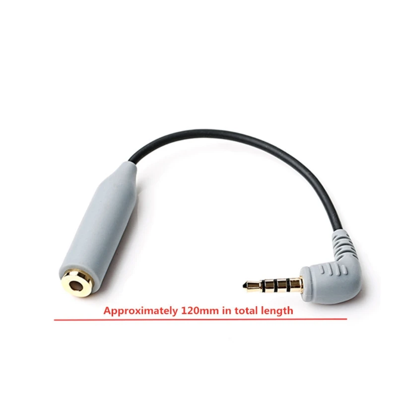 

High Quality 3.5mm TRS to TRRS Mic Cable Mic Adaptor Stereo Voice Replacement for Mic to Android Smartphone Wires