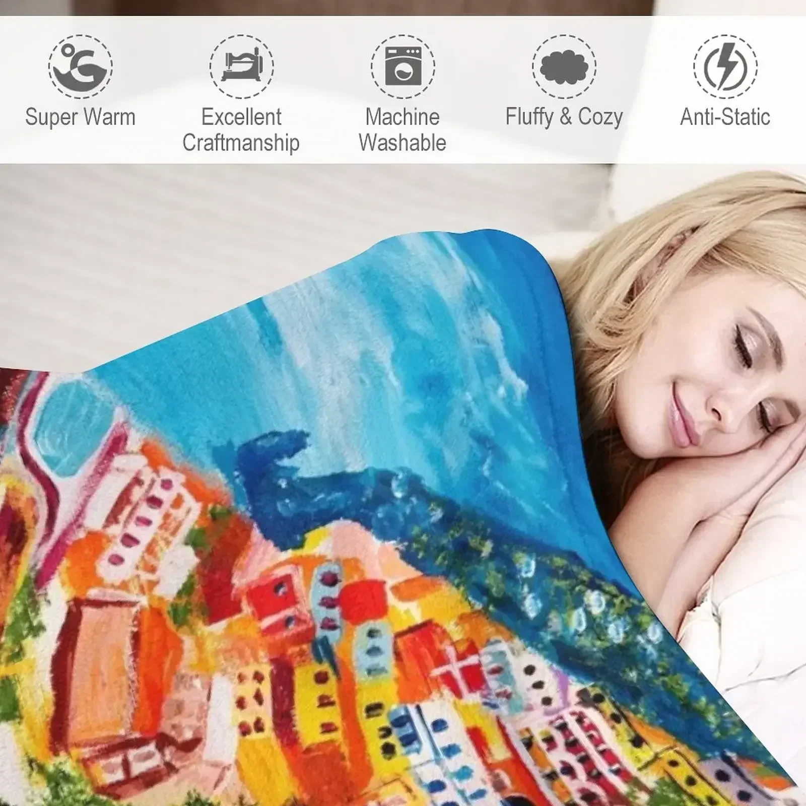 Красивое одеяло Vernazza для малышей декоративного дивана роскошные дизайнерские