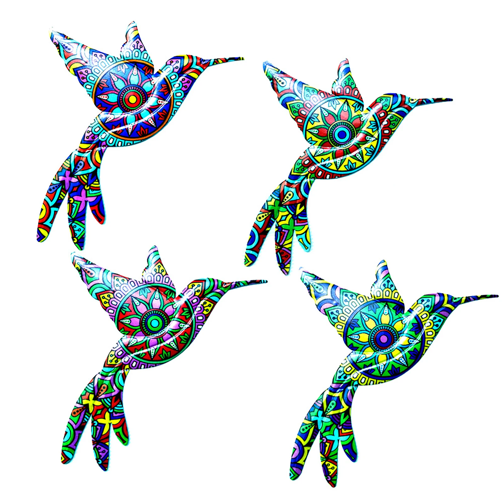 

4 шт., декоративные настенные Подвески в виде колибри