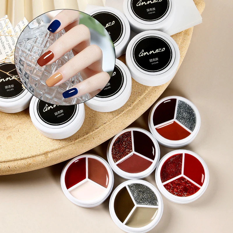 

Nail Polish 1 Box Soild Color Cream Gel Mud Thick Painting Gel Semi Permanent Soak Off UV LED Nail Gel Polish Varnish Hot Sale