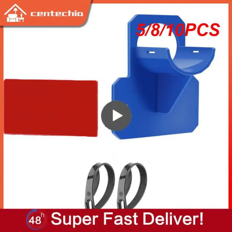 

5/8/10PCS Water Hose Bracket Hose Adaptor Abs Pool Adapter Wall Mount With Cable Tie Pool Mount Supports Fixing Accessories