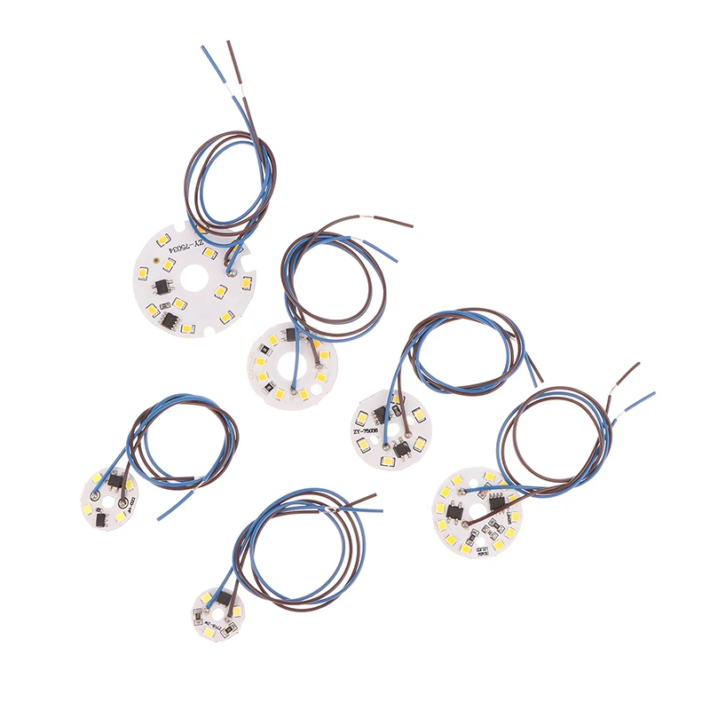 

2W 3W 6W AC 220V Circular Pendant Light Renovation Patch Cold Warm White Lamp Beads For Bulb No Need Driver LED Chip